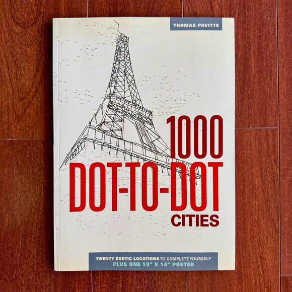 1000 Dot-to-Dot: Cities Paperback by Thomas Pavitte  - NEW - Picture 1 of 5